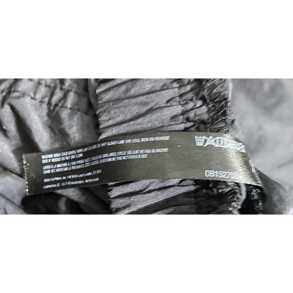 Free People Pants Women Small Black Off The Record Wide Leg 32" Low Rise NWOT - Picture 4 of 6